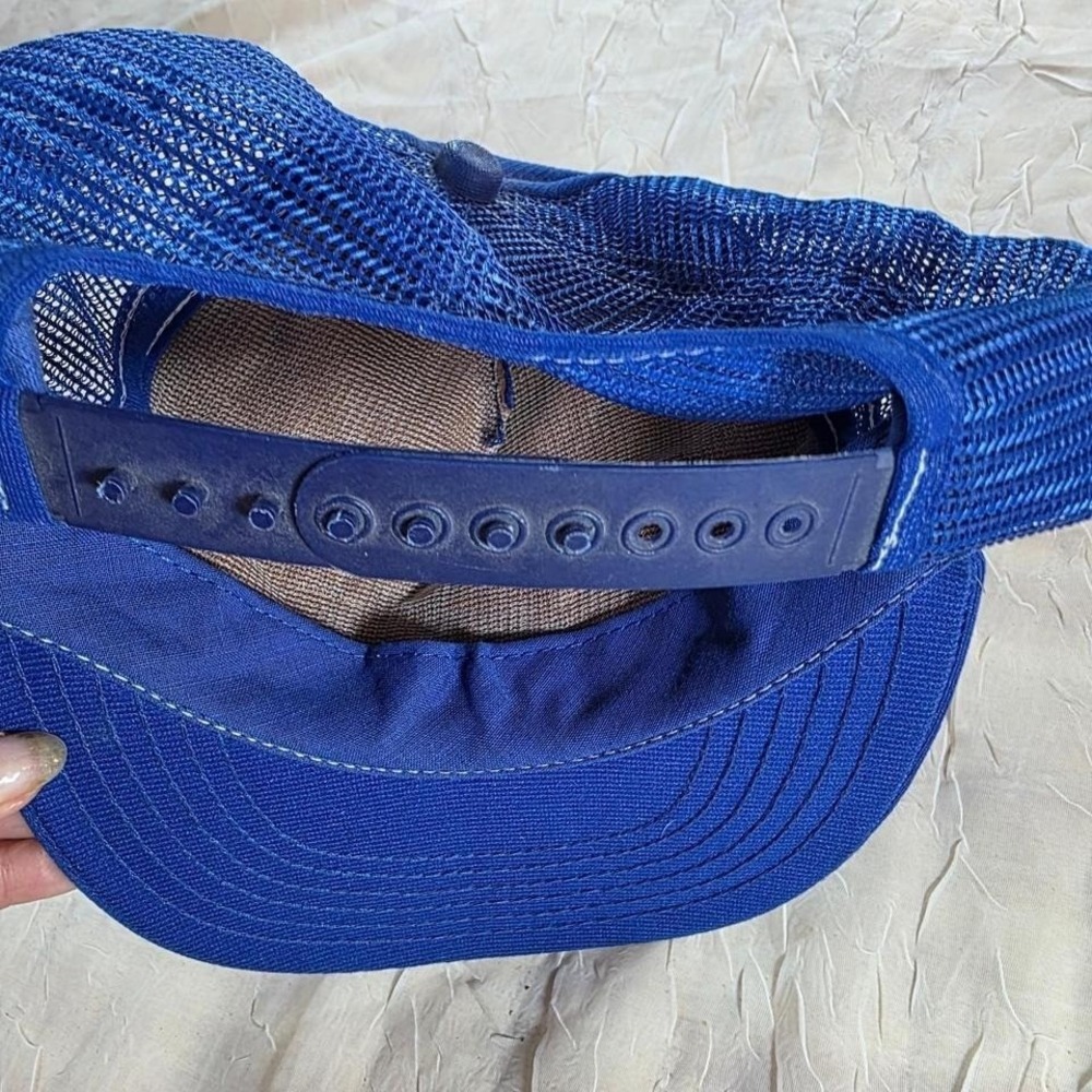 Vintage Kentucky State Police Trooper Island Trucker Hat Blue Snapback Mesh Cap - Picture 4 of 4